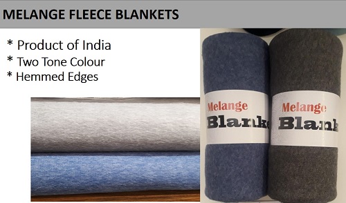 Melange Fleece Blankets